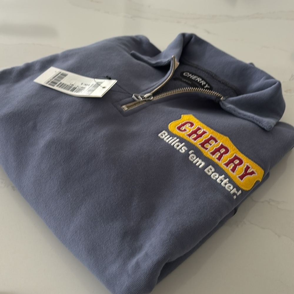 Cherry LA Logo Half Zip Sweastshirt - Picture 13 of 15